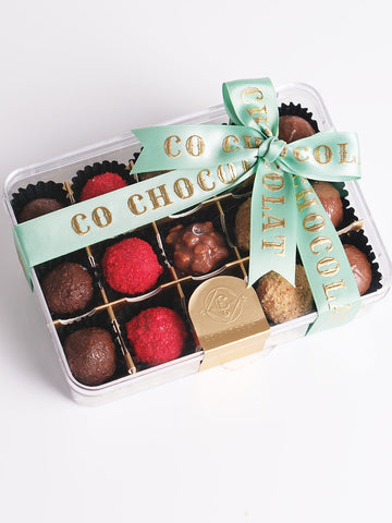 Indulgent Truffles in Clear Box